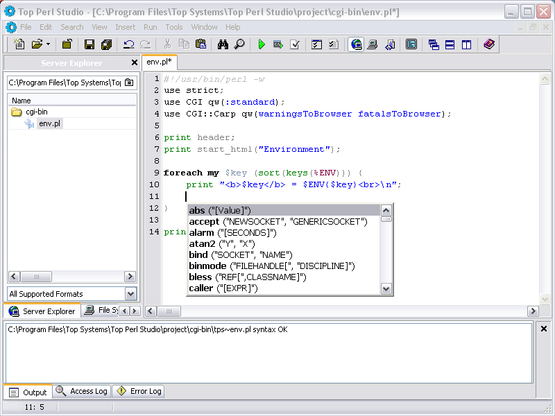 Top Perl Studio Screenshot